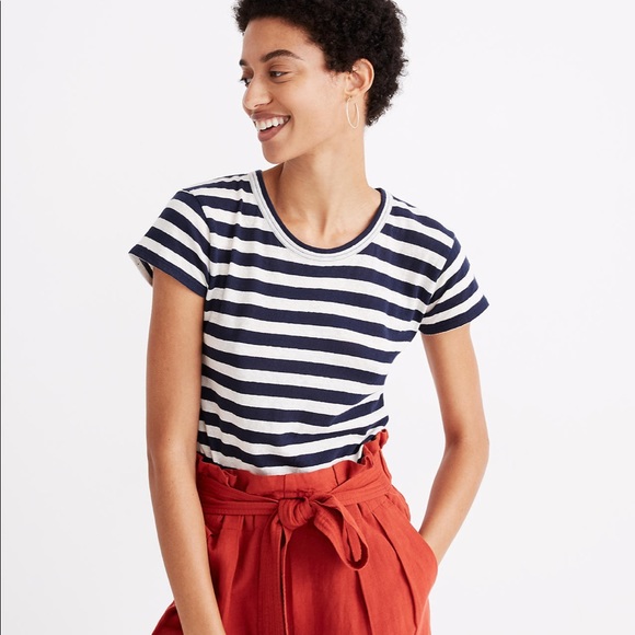 The Perfect Vintage Tee in Atkins Stripe - Picture 4 of 8